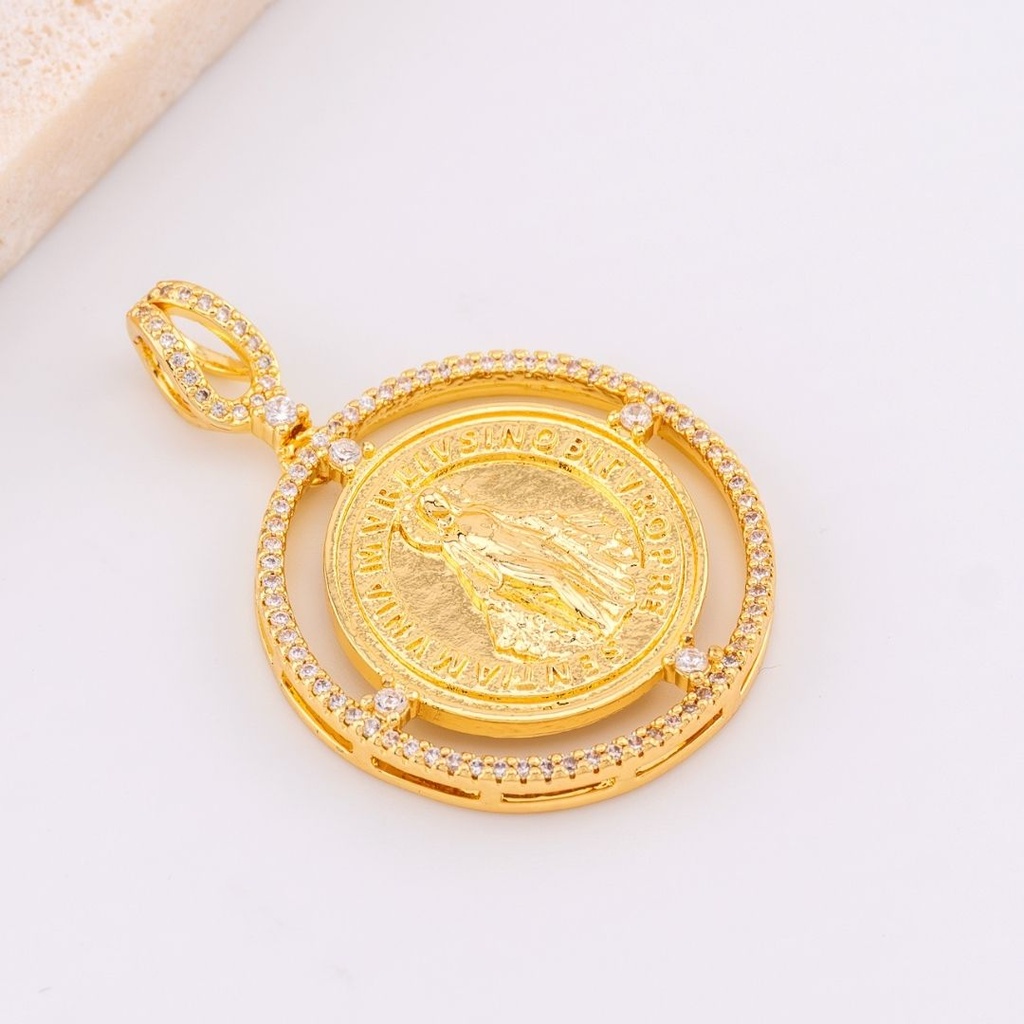 DIje micropave religioso baño de 18k