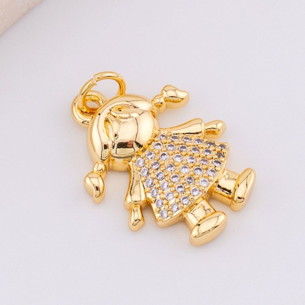 DIje micropave niña baño de 18k