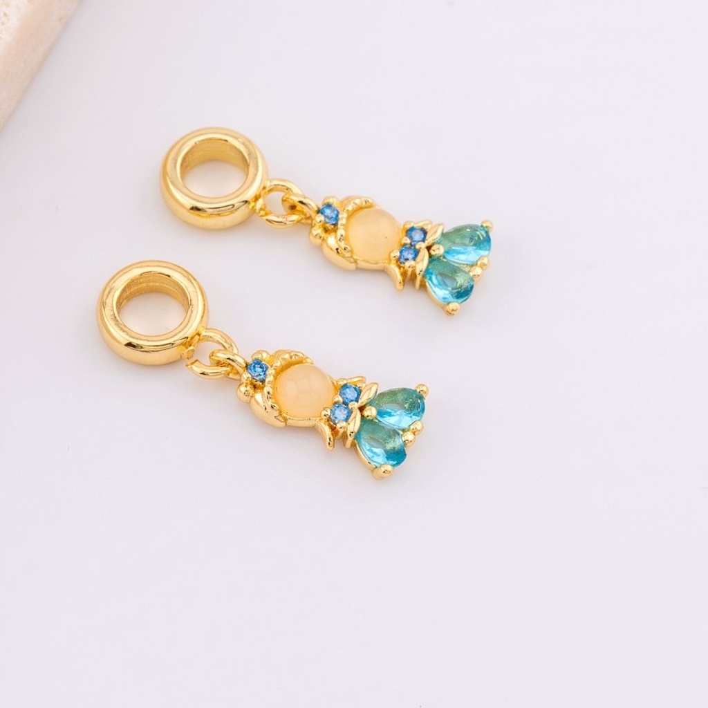 Mini dije princesa con micropave baño 18k 