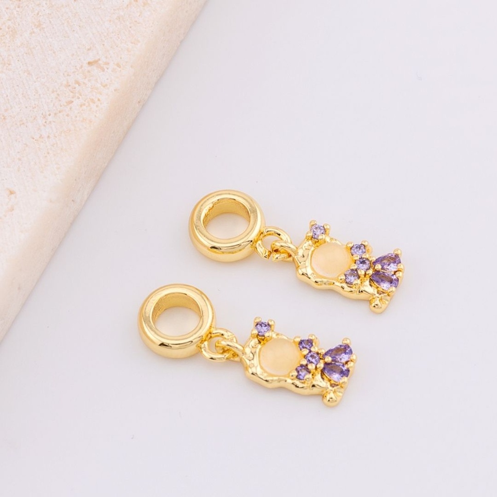 Mini dije princesa con micropave baño 18k 