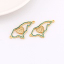 Enlace corazon mapa honduras  micropave con baño 18k