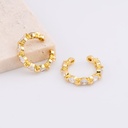 Anillo ajustable con zirconia baño 18k