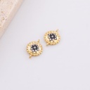 Enlace micropave ojo de turco baño de 18k