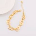 Pulsera eslabones baño 18k