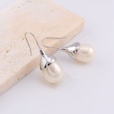 Aretes  perlas shell gota BAÑO 18K