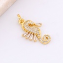 DIje micropave dragon de mar baño de 18k