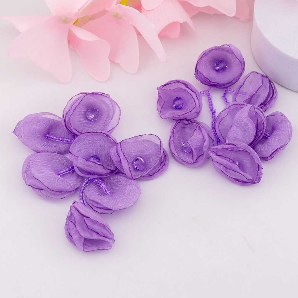 Aretes colgantes artesanales