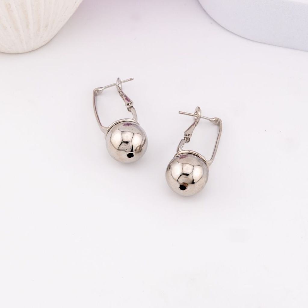 Aretes baño 18k plat