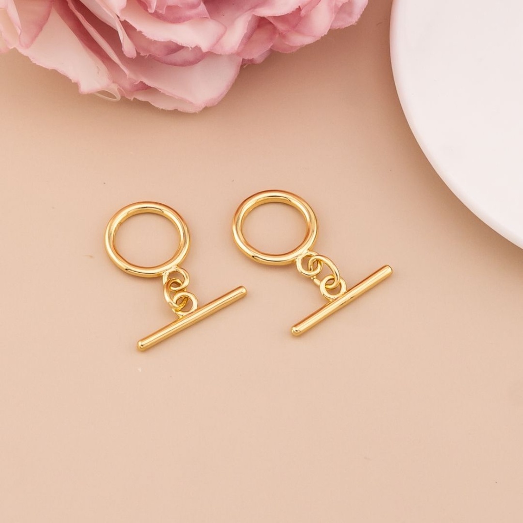 Broche T mediano Goldfilled