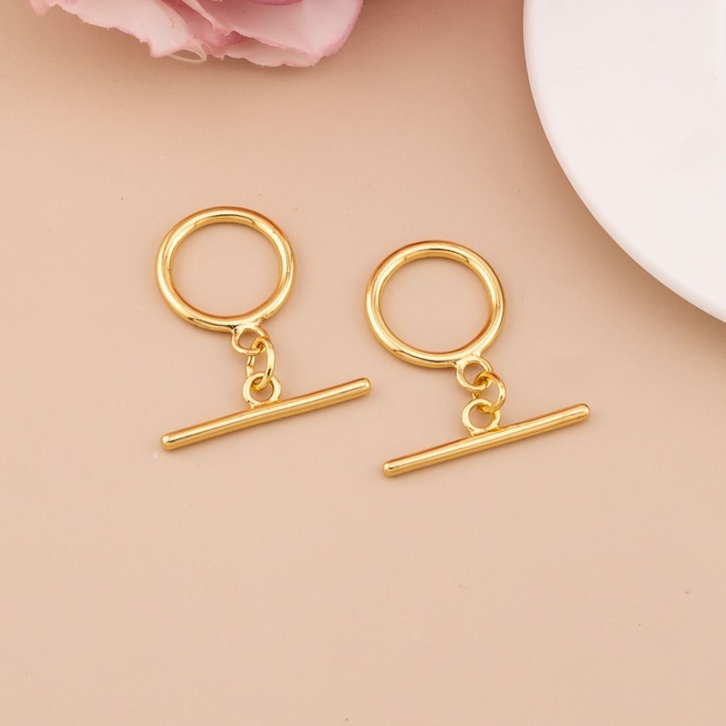 Broche T grande Goldfilled