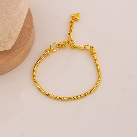 Pulsera estilo pandora baño 18k