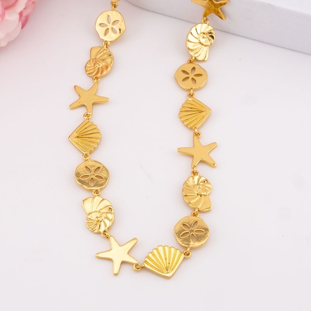 Collar de verano baño 18k