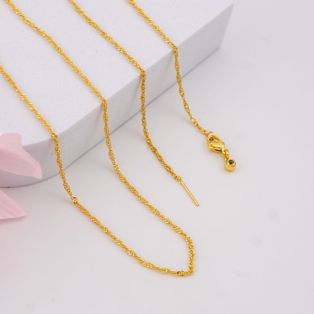 Cadena ajustable baño 18k