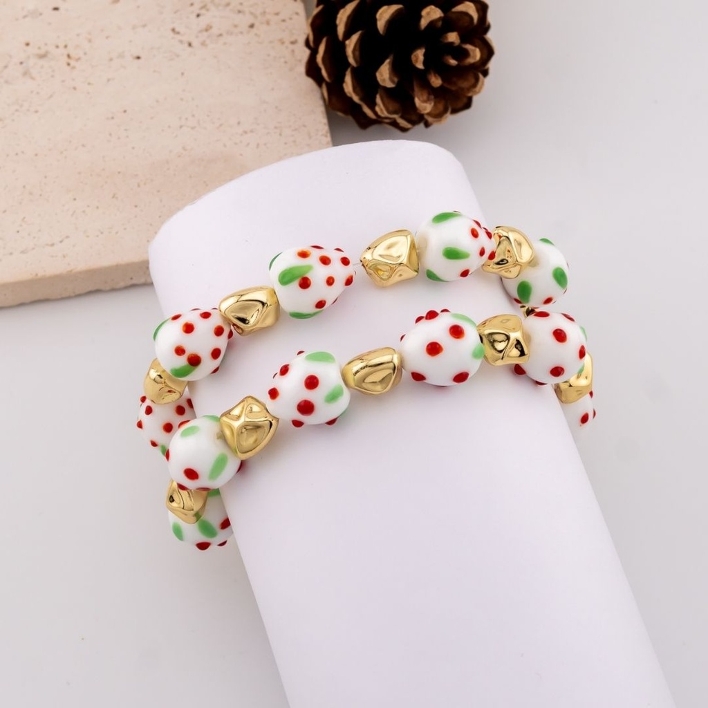 Pulsera elastica de fresas