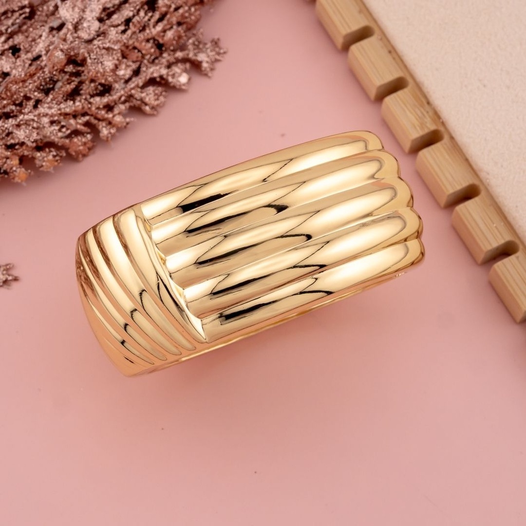 Brazalete chunky baño 18k