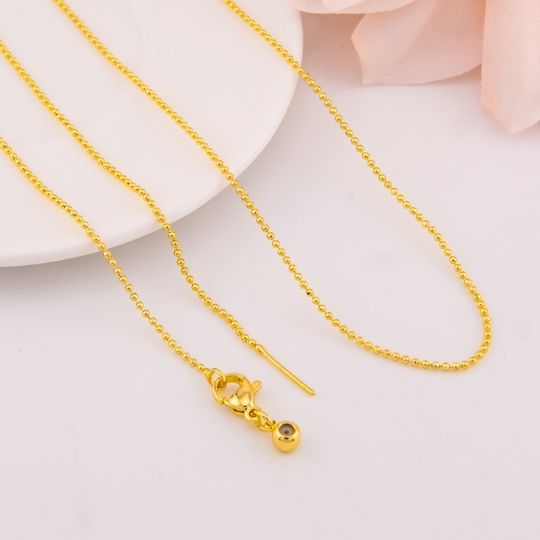 Cadena ajustable baño 18k