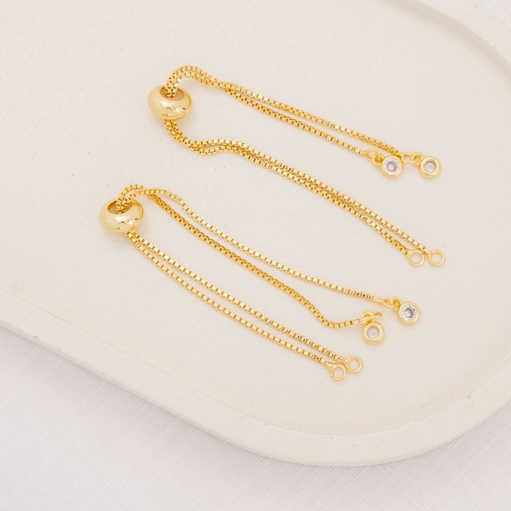 Pulsera ajustable baño 18k