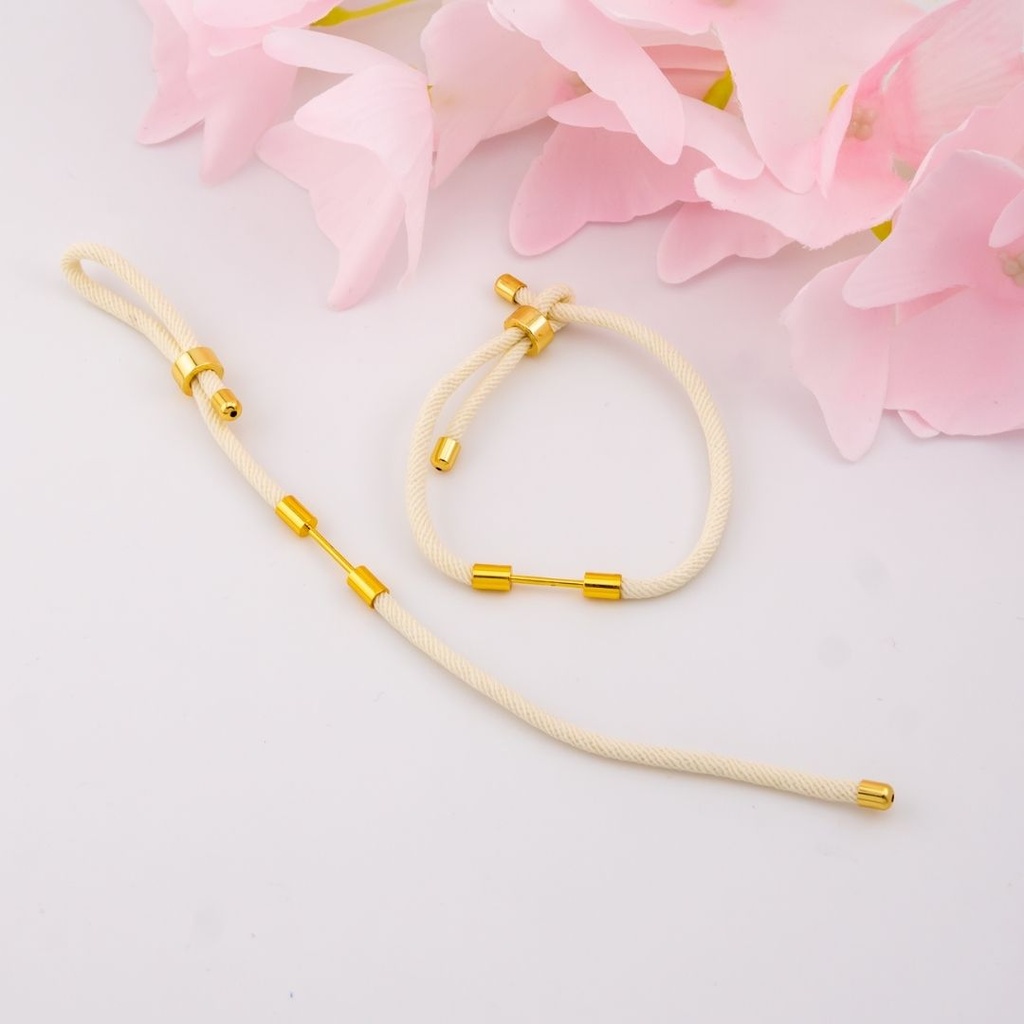 Pulsera ajustable baño 18k