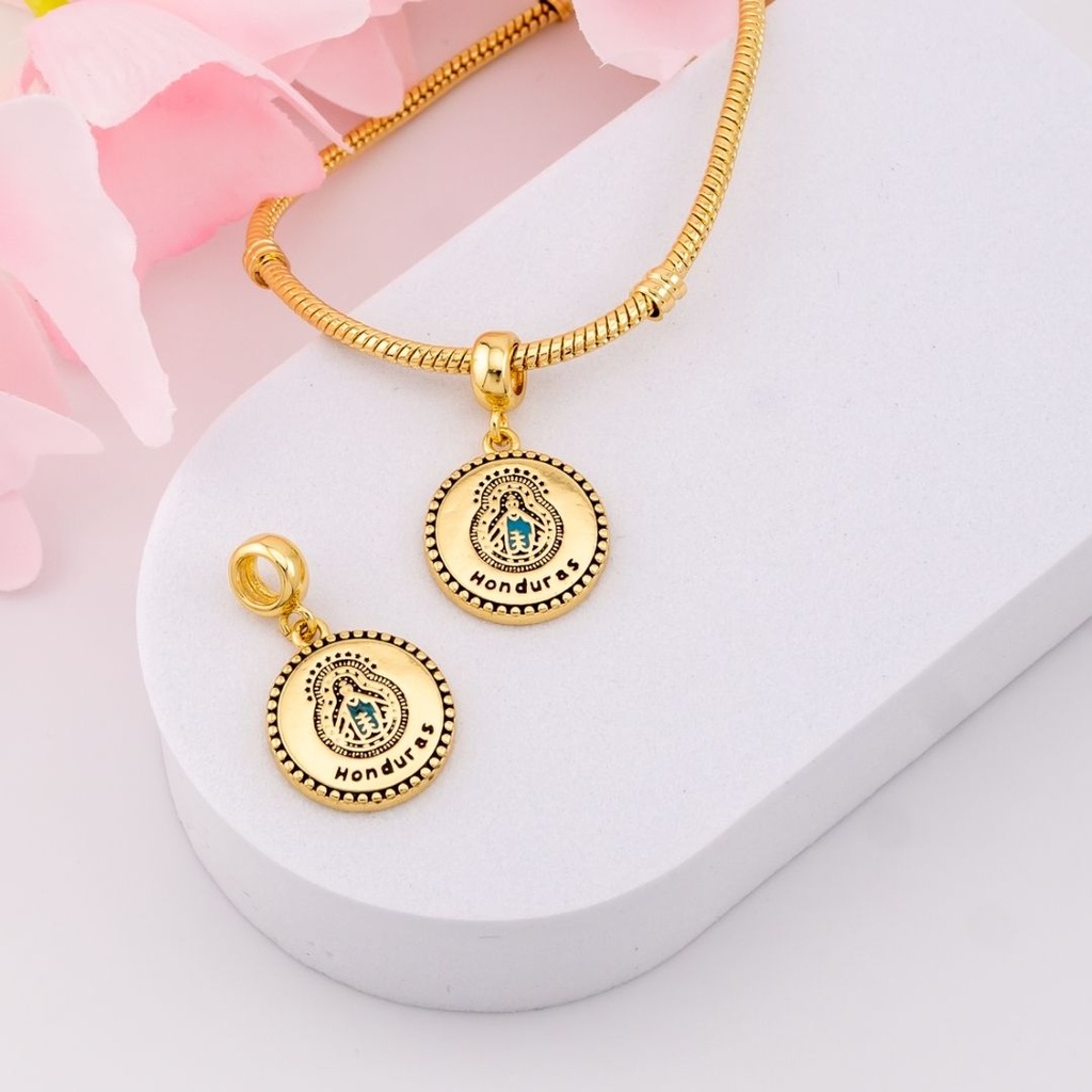 Charm VIRGEN SUYAPA baño 18k