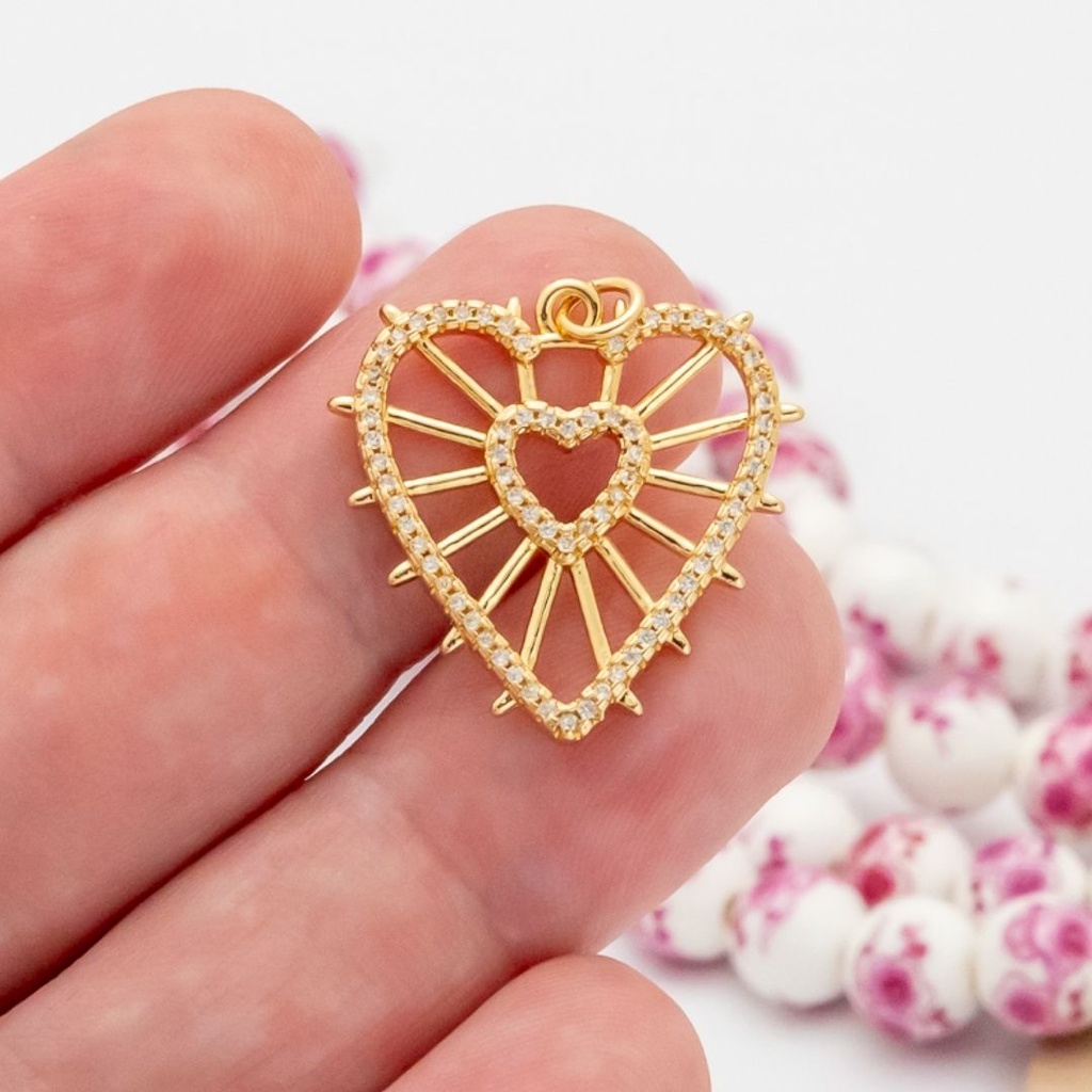 DIJE CORAZON MICROPAVE
