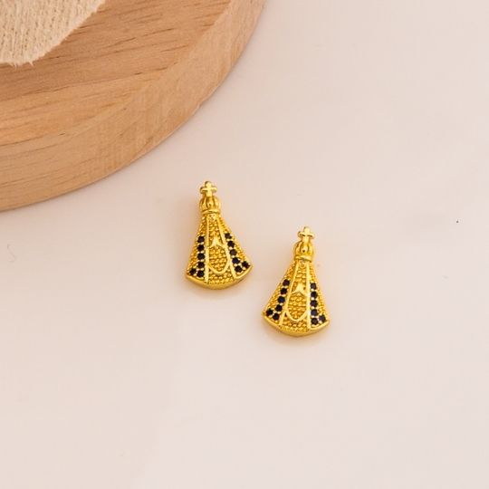 Dije religioso mini virgen de Suyapa en micropave