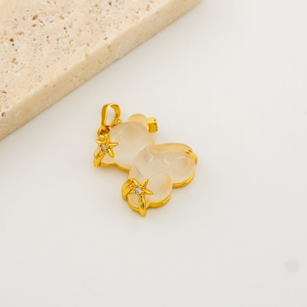 Dije oso micropave y baño 18k