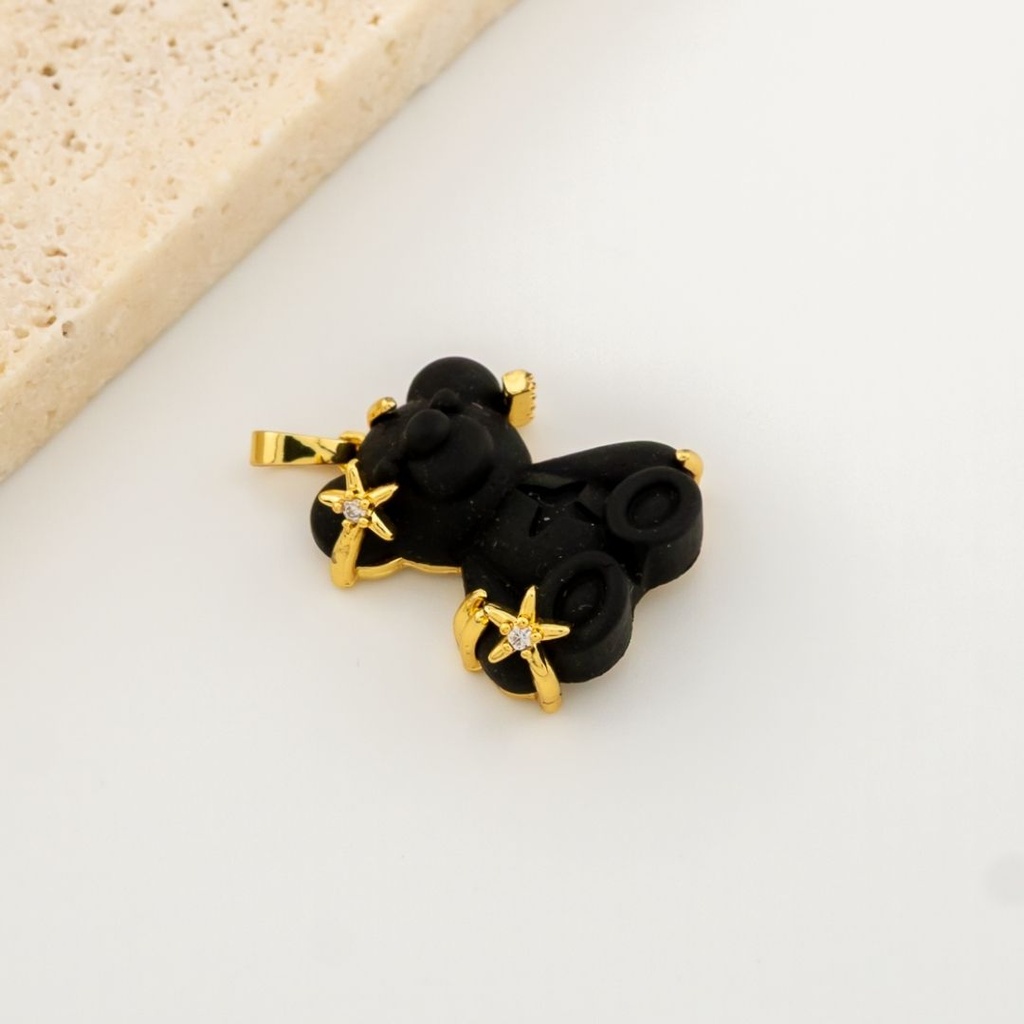 Dije oso micropave y baño 18k
