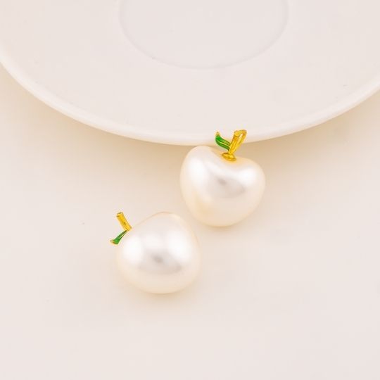 Dije de manzana 20mm baño 18k