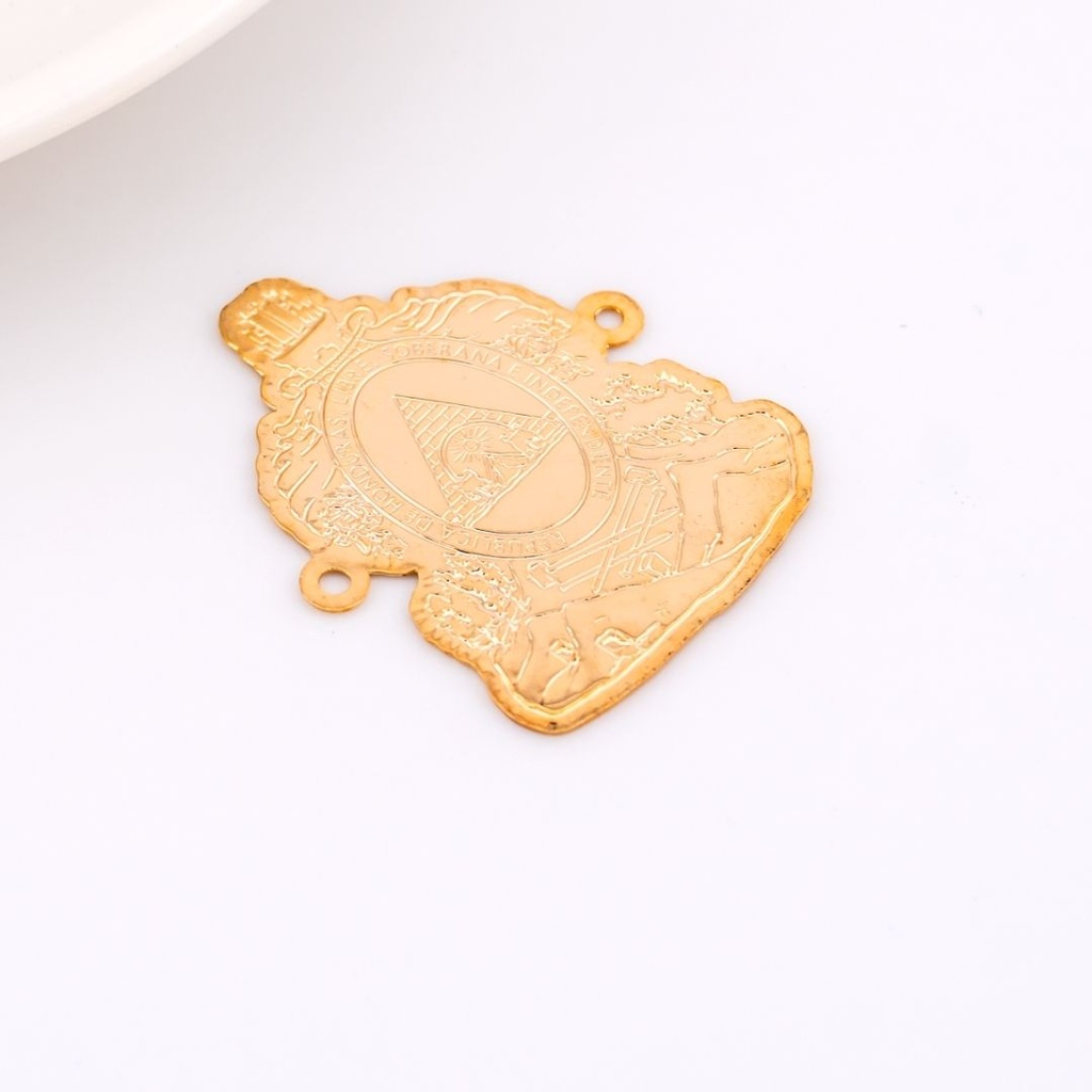 Enlace escudo  honduras  en goldfilled de alta calidad y durabilidad