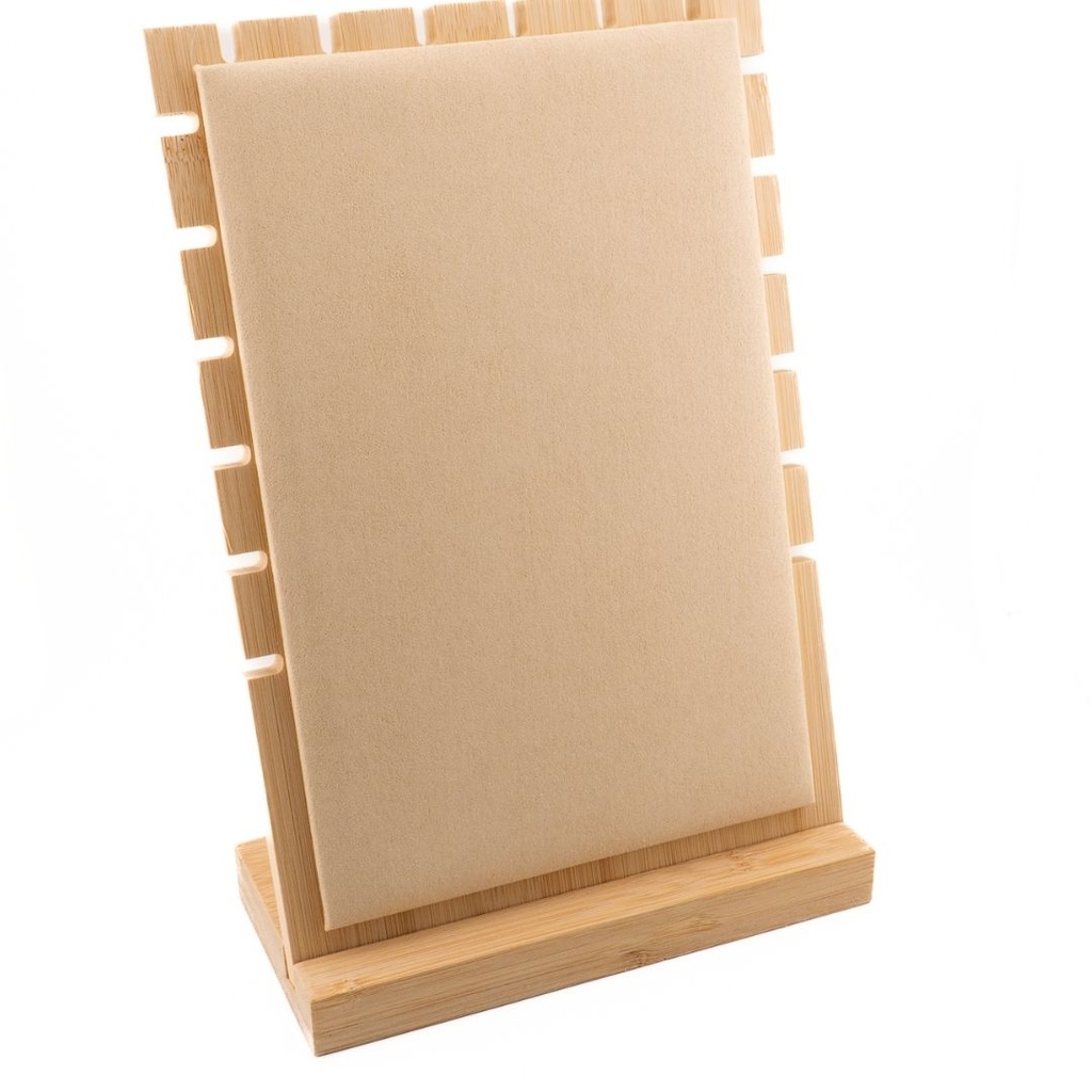 Exhibidor para joyeria en madera 26 x 16.5 cm