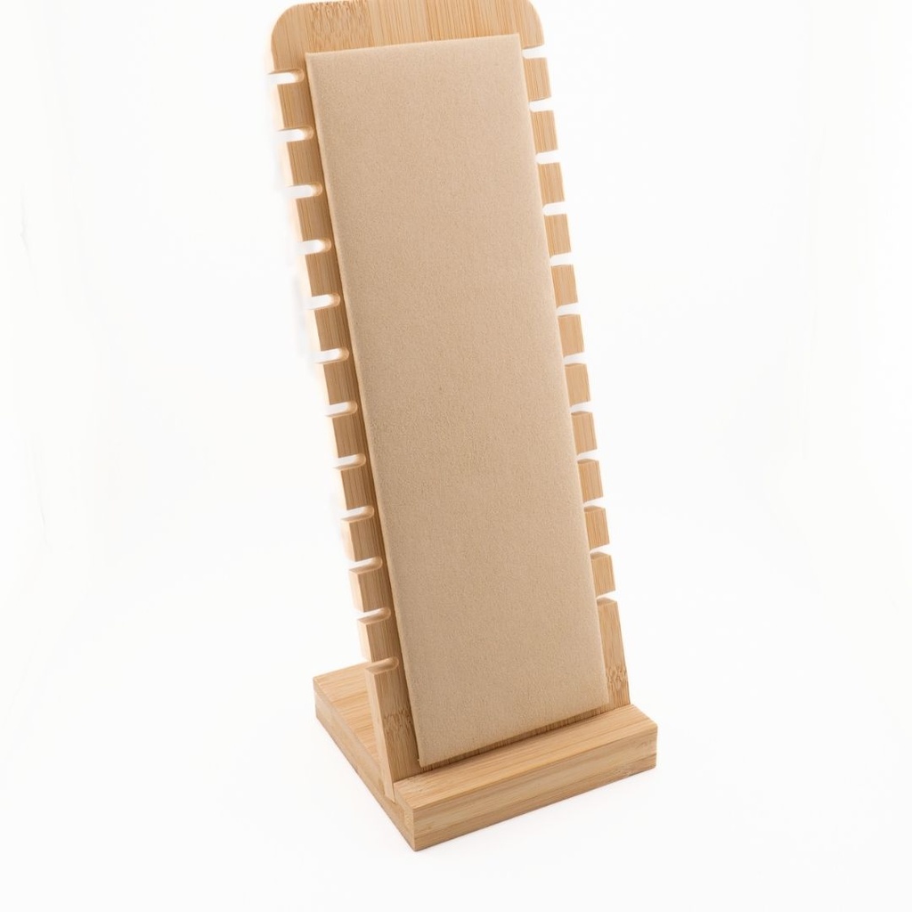 Exhibidor para joyeria en madera 26 x 9.5 cm