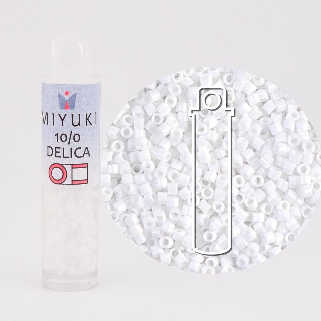 MIYUKI delica 10/0 BLANCO TIZA OPACO 7.2 gr