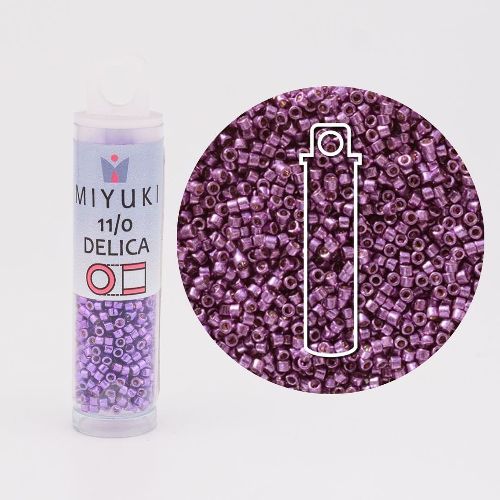 MIYUKI delica 11/0 ORQUÍDEA PÚRPURA, 7.2 gr