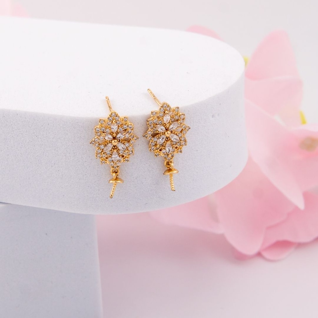 Patente con zirconias y baño 18k