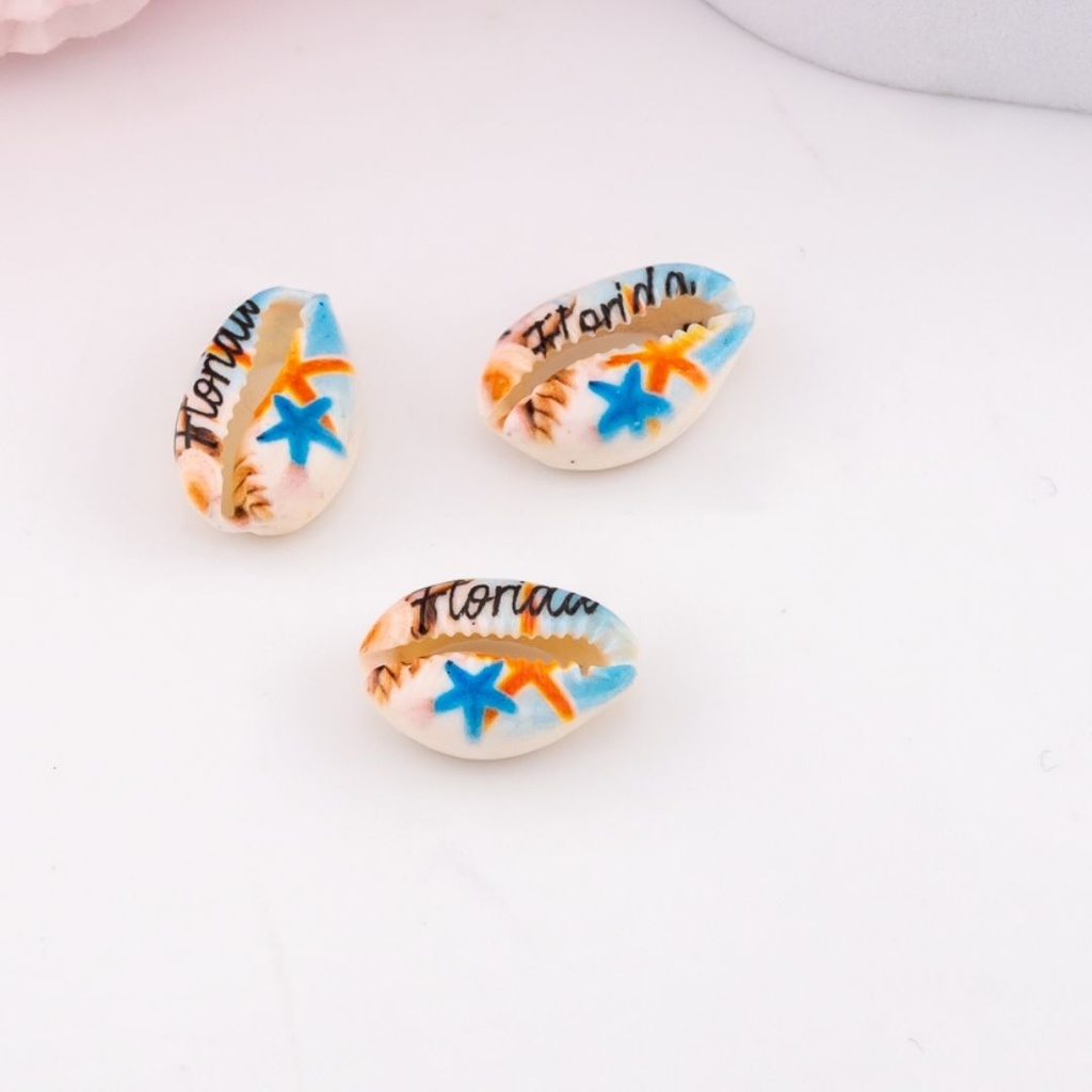 Separador concha de mar con dibujo florida