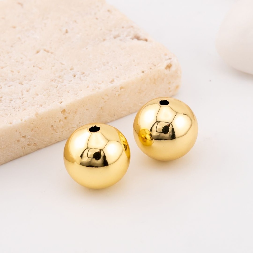 Separador de bolita en baño 18k 14 mm