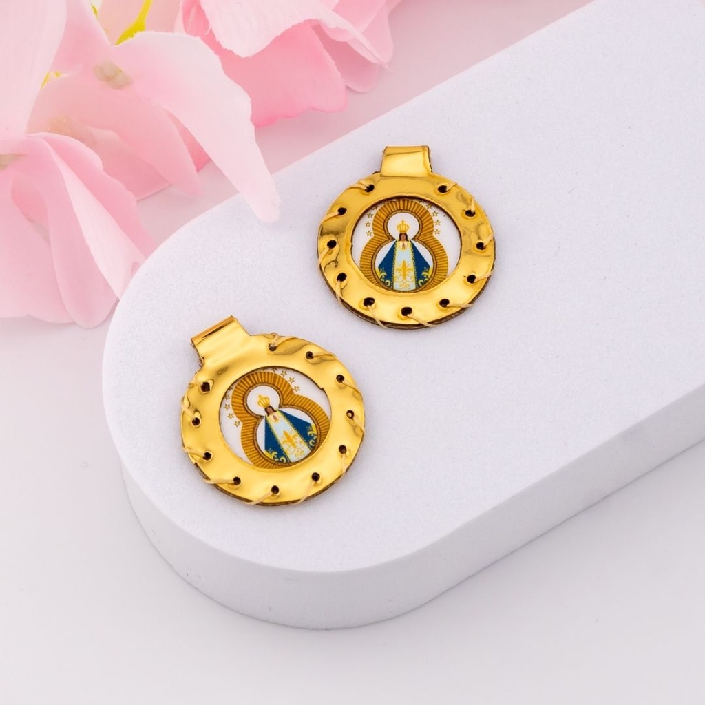 Escapulario redondo para tejer VIRGEN SUYAPA (pequeño)