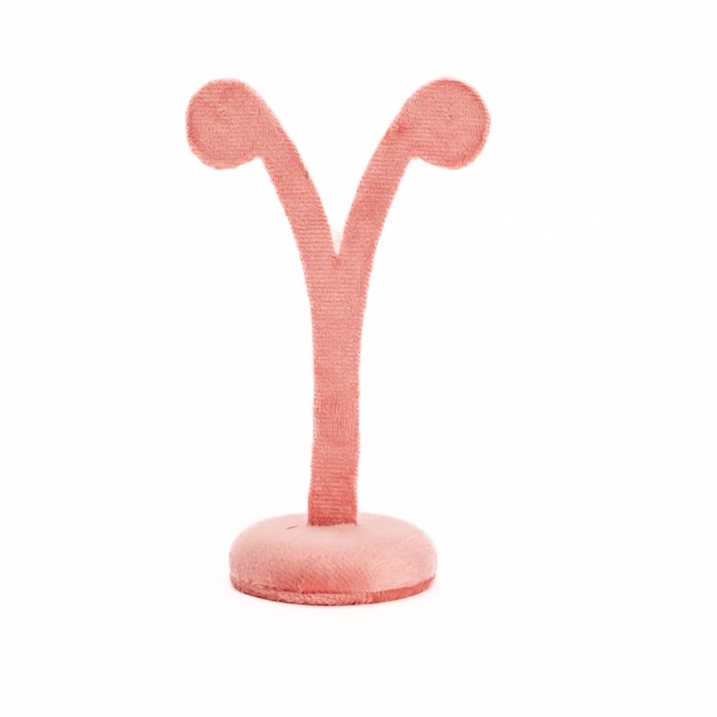 Exhibidor para aretes rosa