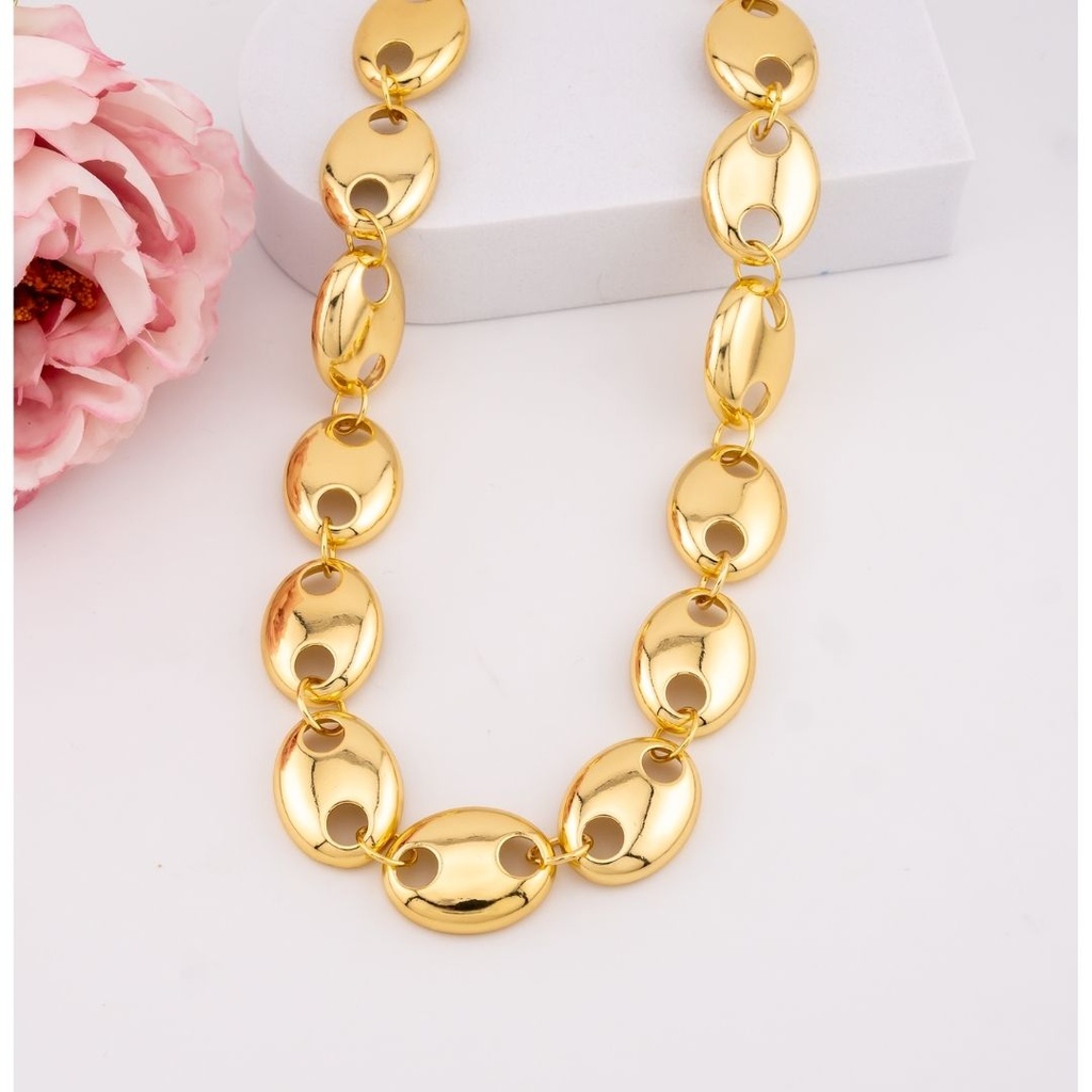 Collar chunky baño dorado 18k