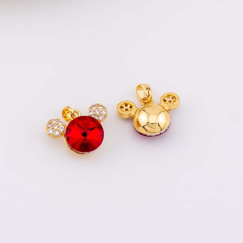 Dije mikey mouse en micropave baño 18k