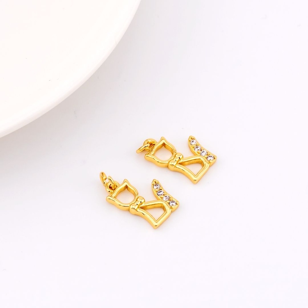 DIje de gato con micropave baño de 18k