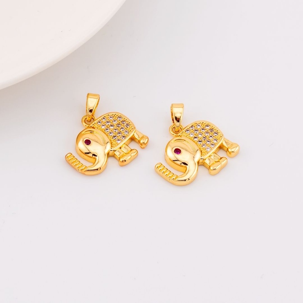 DIje de elefante con micropave baño de 18k