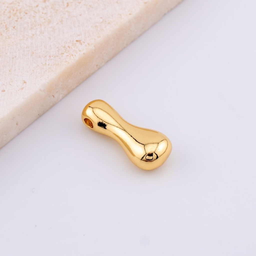 Dije letras del abecedario baño 18k letra I