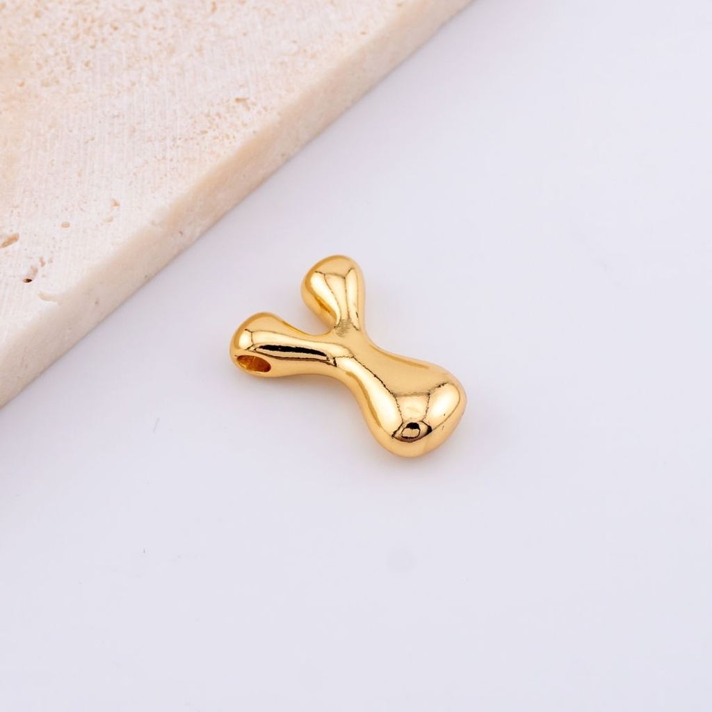 Dije letras del abecedario baño 18k letra Y