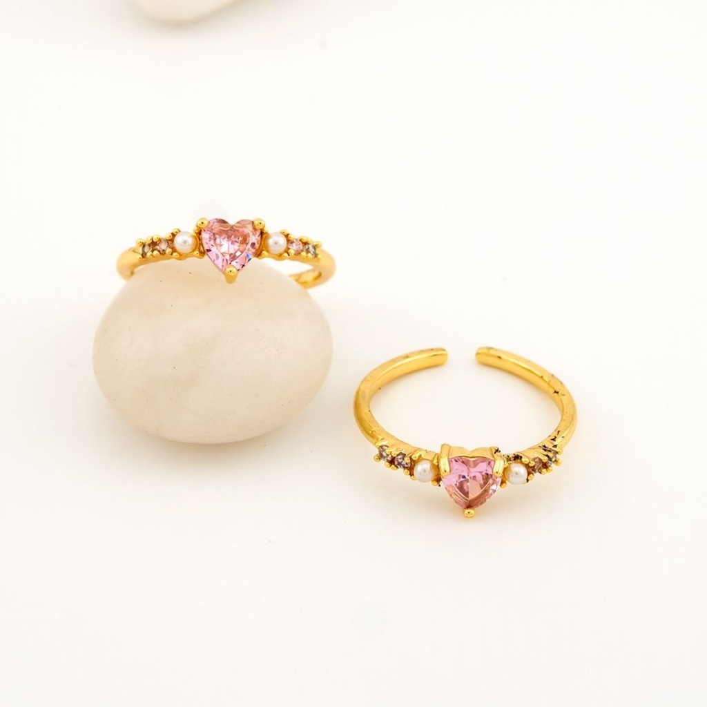Anillo delgado ajustable  baño 18k 