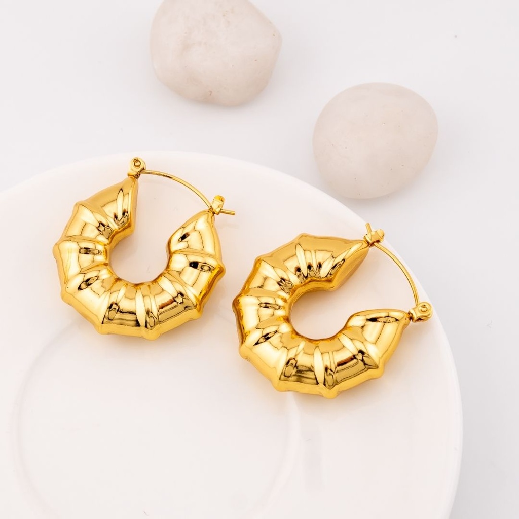 Aretes hoops en acero inoxidable