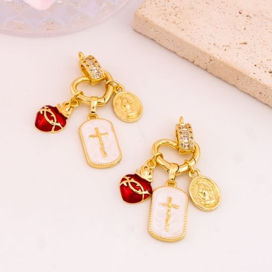 Dije religioso baño 18k