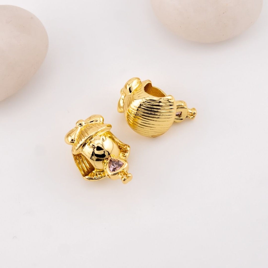 Dije estilo charm niño estilo pandora  baño 18k