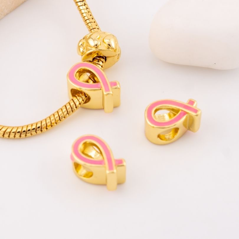 Charm estilo pandora chongo cancer esmaltado baño 18k