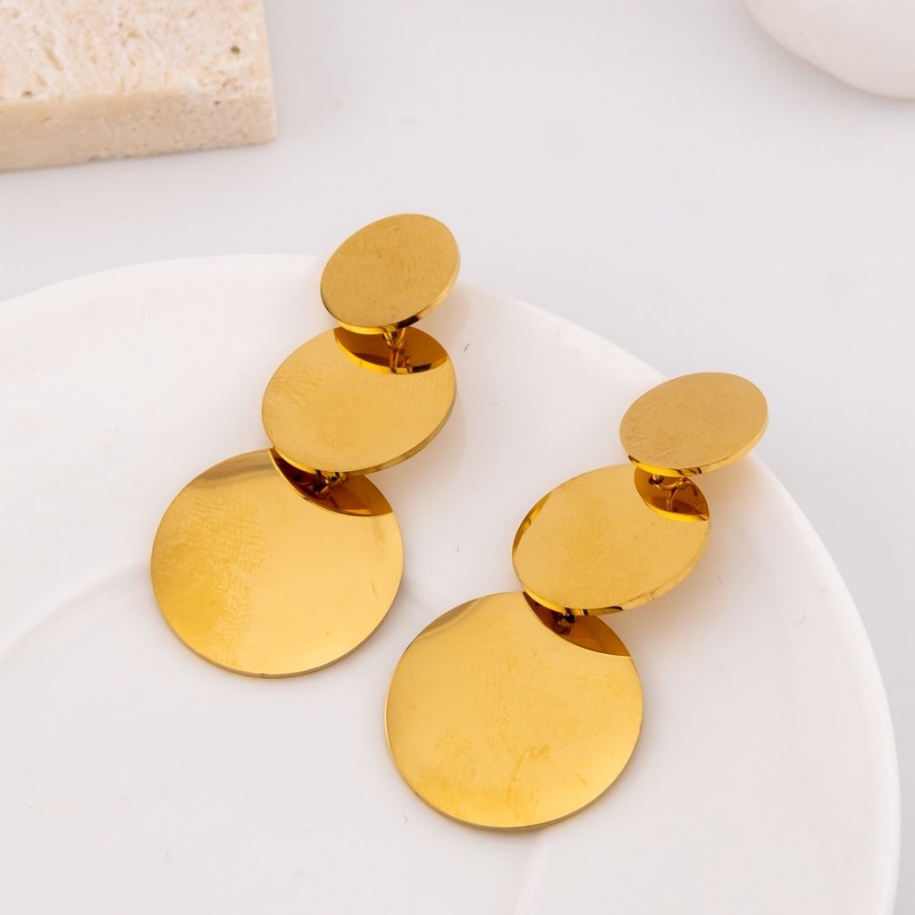 Aretes argollas acero inoxidable
